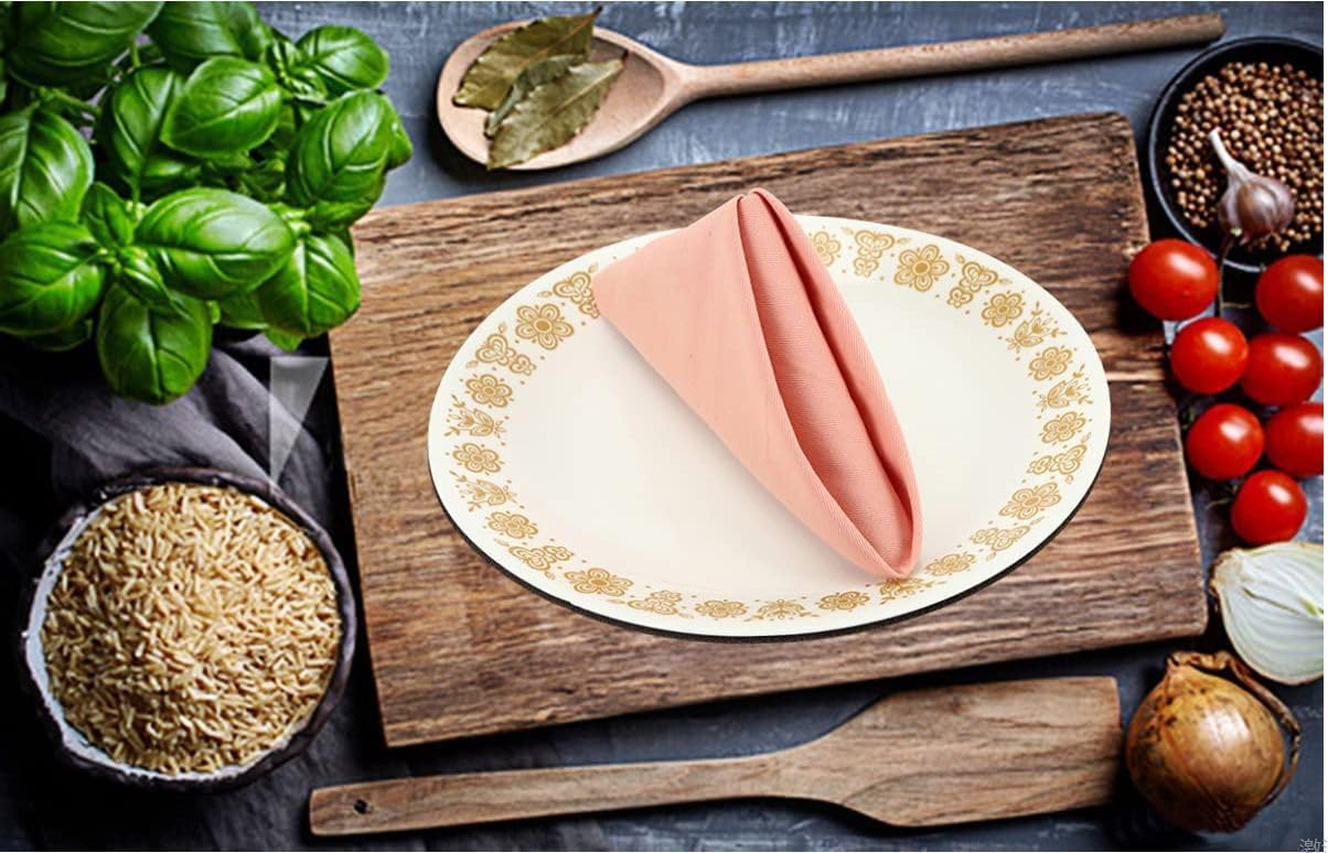 12 Stück Stoffservietten - Wiederverwendbare Stoffservietten45CM*45CM Baumwolle Hochzeitsservietten Abwaschbare Servietten Tischdekoration für Feiern Home Küche Esstisch Cafe Restaurant-dunkelgrün
