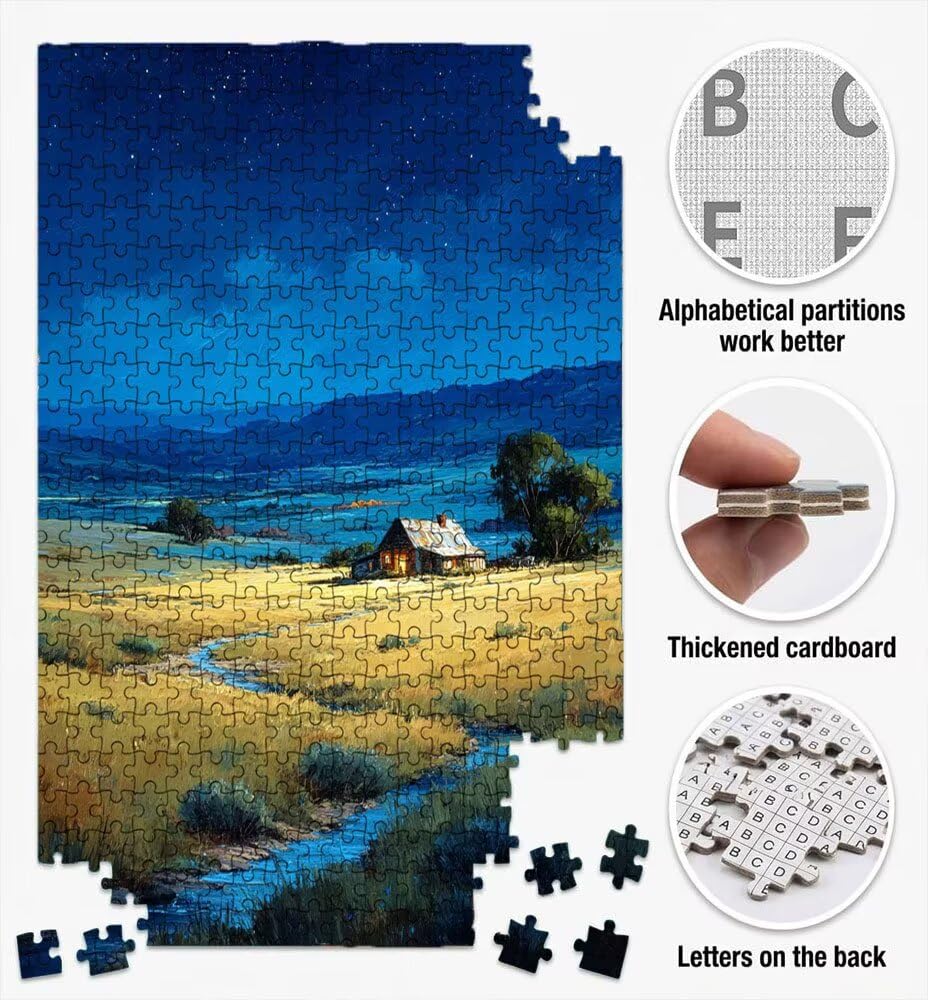 Puzzle 2000, Jigsaw Puzzle per Adulti, Foresta Delle Stelle BLQSBGA6-495 | Puzzle Classici, Impossibile Difficile Sfidanti Puzzles, Puzzle Decorativo per La Famiglia, Come Regalo e Decorazione Pareti
