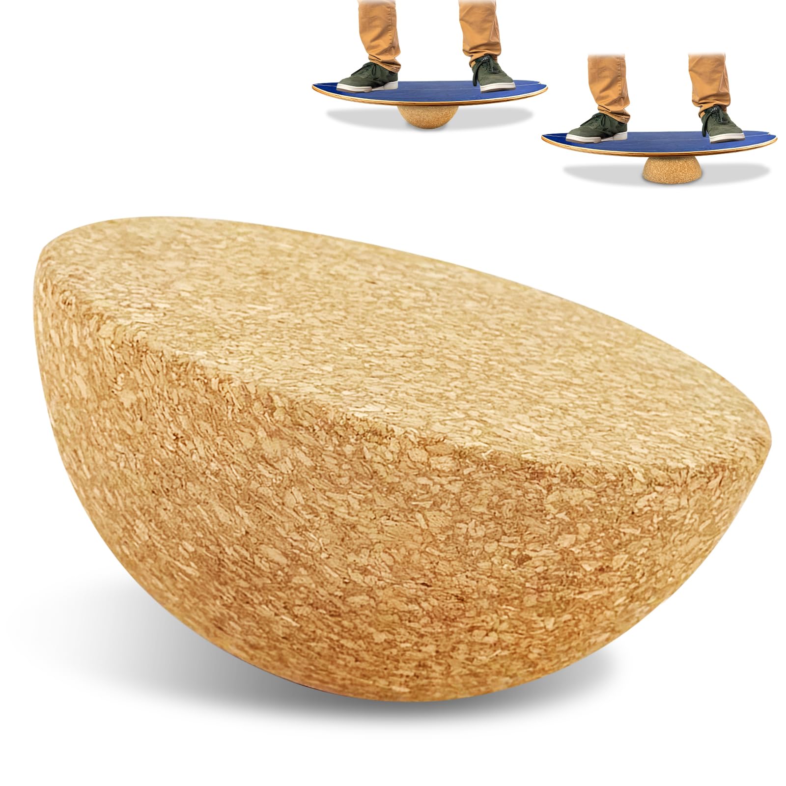 Tabla de Equilibrio de Madera con Rodillo Antideslizante, Balance Board para Entrenamiento de Fitness, Surf, Skate y Snowboard, Ideal para Niños y Adultos, Uso en Casa o Gimnasio