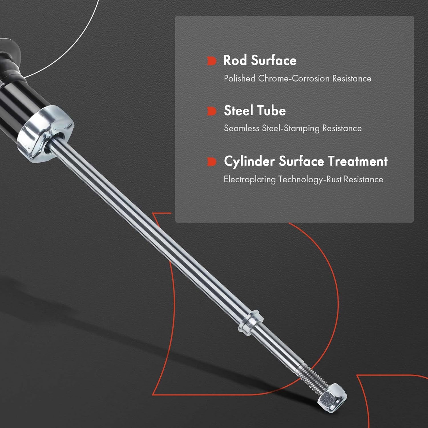 A-Premium Rear Pair (2) Shock Absorber Compatible with Chrysler Sebring & Dodge Avenger 1995-2000 & Eagle Talon 1995-1998 & Mitsubishi Eclipse 1995-1999, Driver and Passenger Side