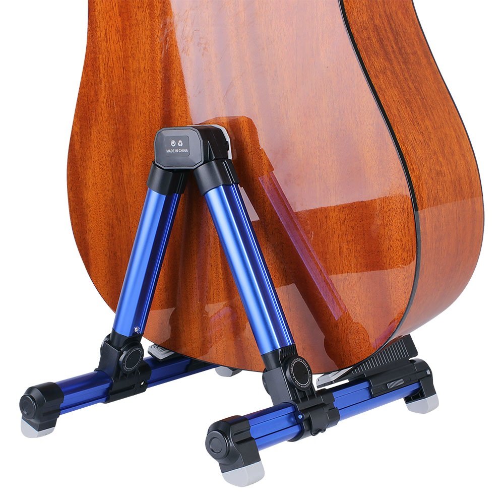 Support De Jambe Pour Guitare Acoustique - Réglable En Hauteur Et Angle - Aluminium, Ventouses - Pour Guitare, Basse, Ukulélé