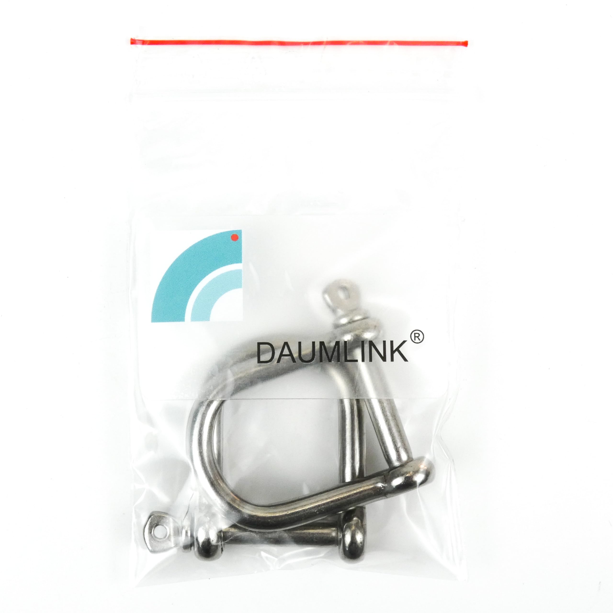Grillo a D largo – Acciaio inox A4 (AISI 316) | Connettore robusto per catene e cime | Accessorio nautico resistente alla corrosione | Set da 2 – varie misure (6 mm)