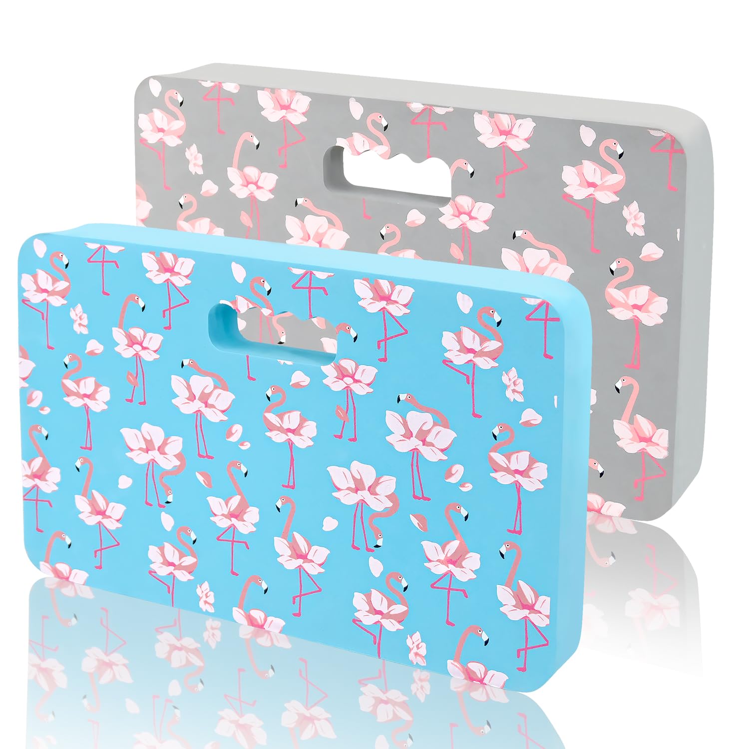 Gardening Kneeling Pad 2 Pack, Extra Thick Kneeling Cushion with Print, Comfy Kneeling Pads Resist Water, Durable and Shock Absorbent, Gardening Knee Pads for Women, Baby Bath, Yoga, Repair