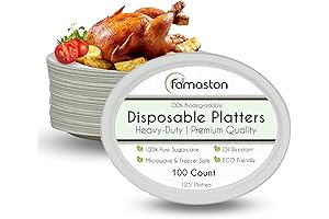 Elite 12.5" Premium Oval Paper Plates (100pk)