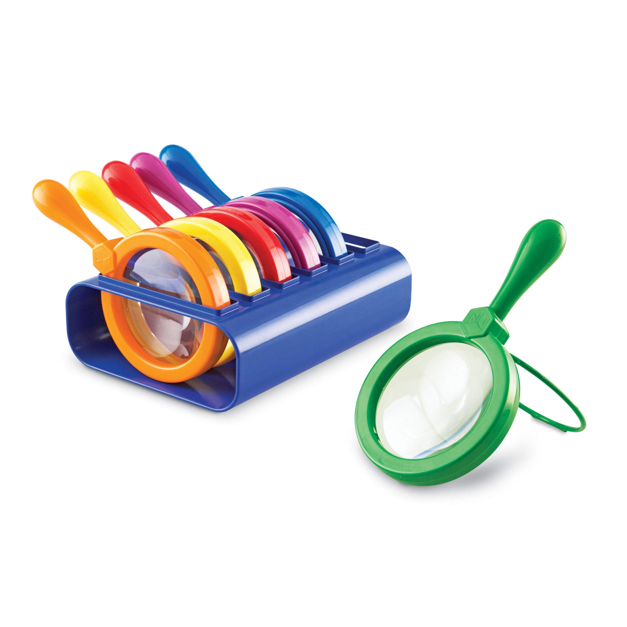 Learning Resources Primary Science Jumbo Magnifiers with Stand 6
