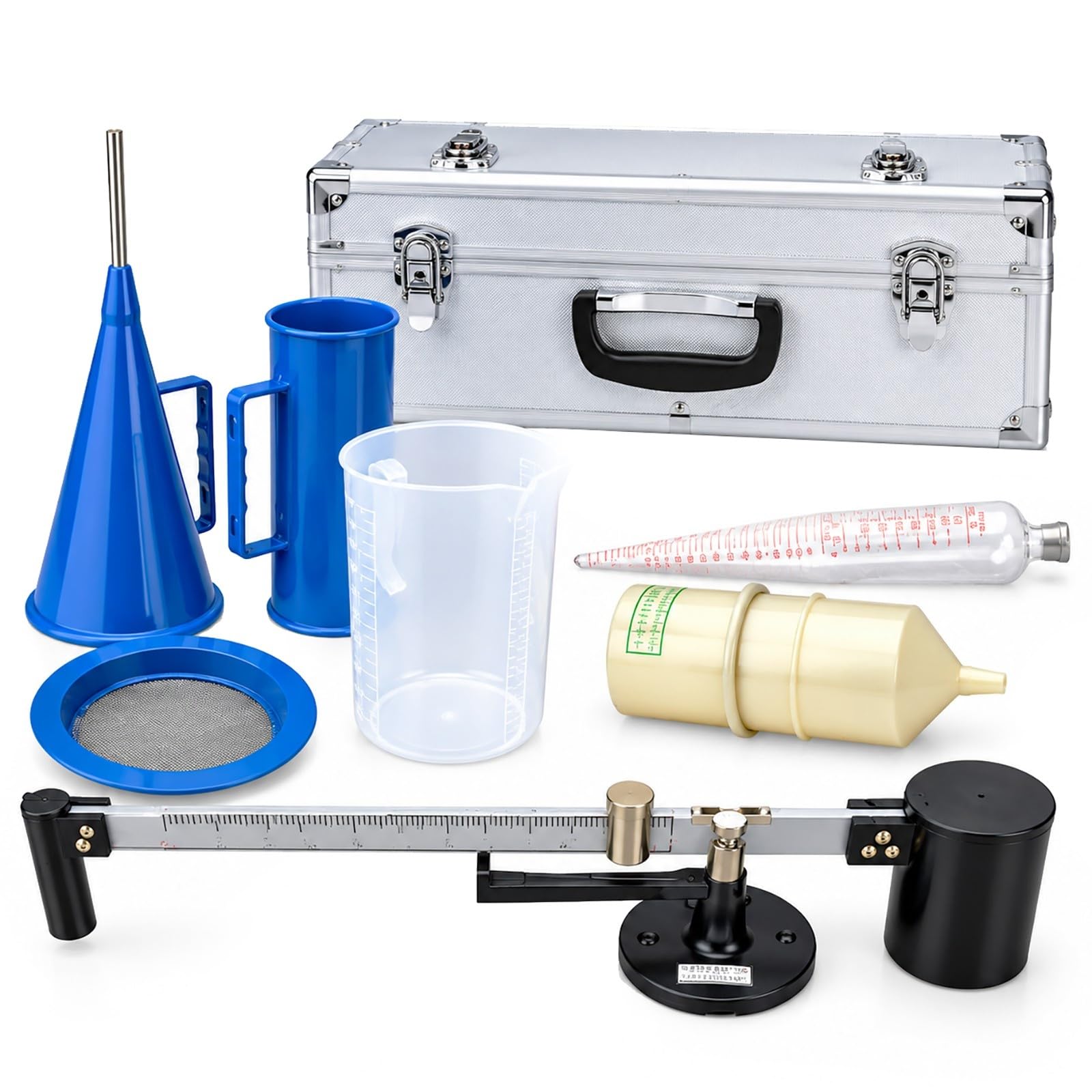 Kit tester fango, densimetro e viscosimetro per sospensioni, test sabbia