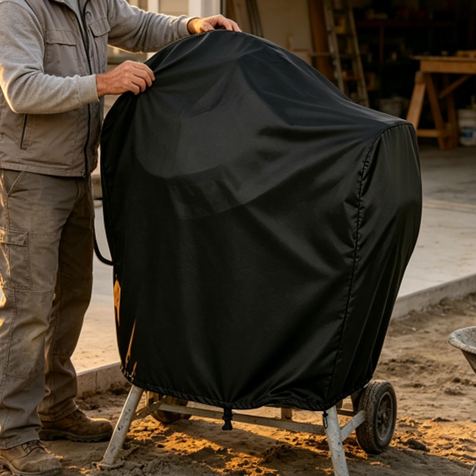 Hormigonera Exterior Protector resistente a rayos UV para máquina