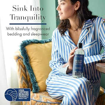 The Laundress Beauty Sleep Liquid Laundry Detergent, Sleepwear and Sheets 16 oz + The Laundress Beauty Sleep Fabric Spray, Tranquil Comforting Inspired Scent, 8 oz