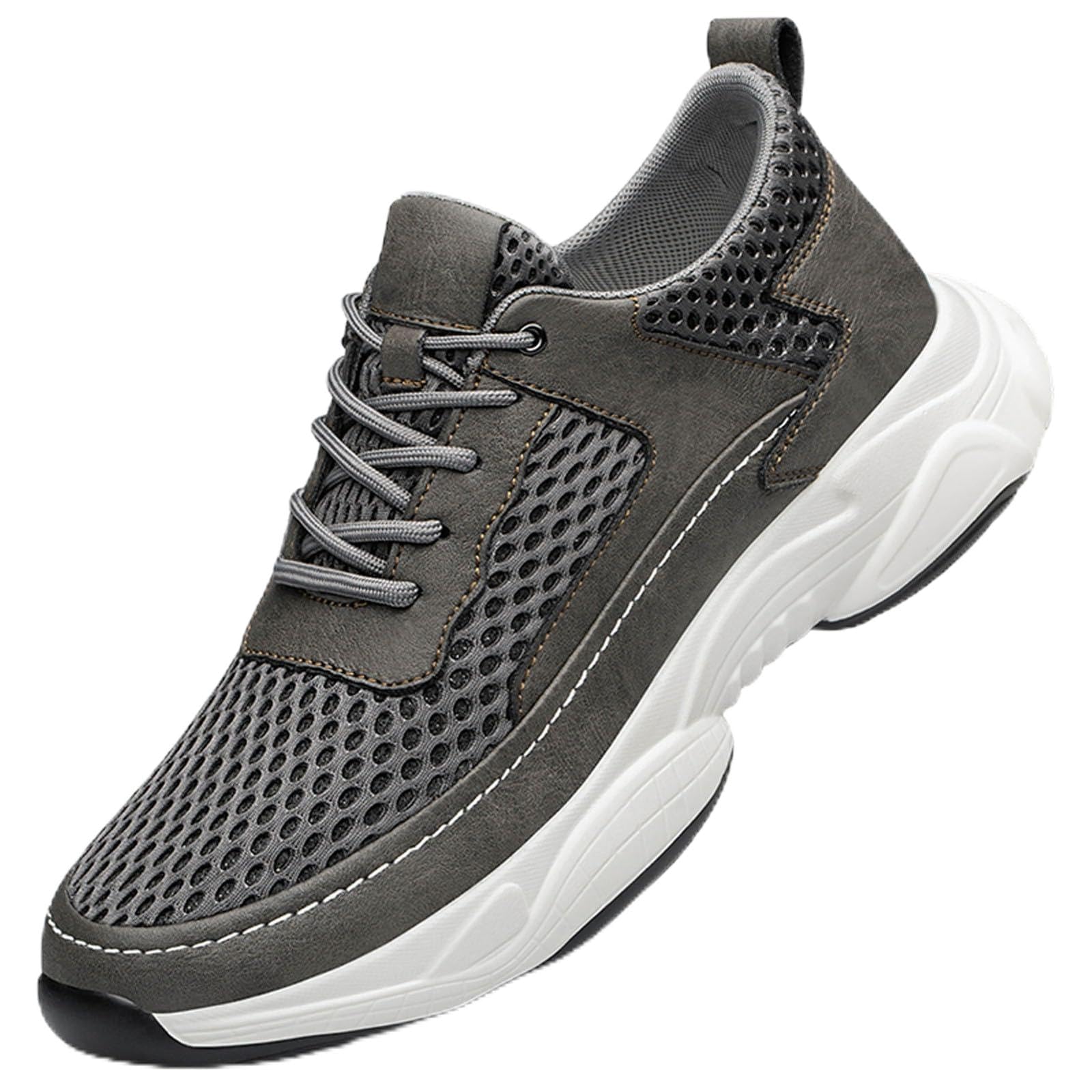Zapatillas de hombre Elevator 8 cm malla antideslizante Fitness