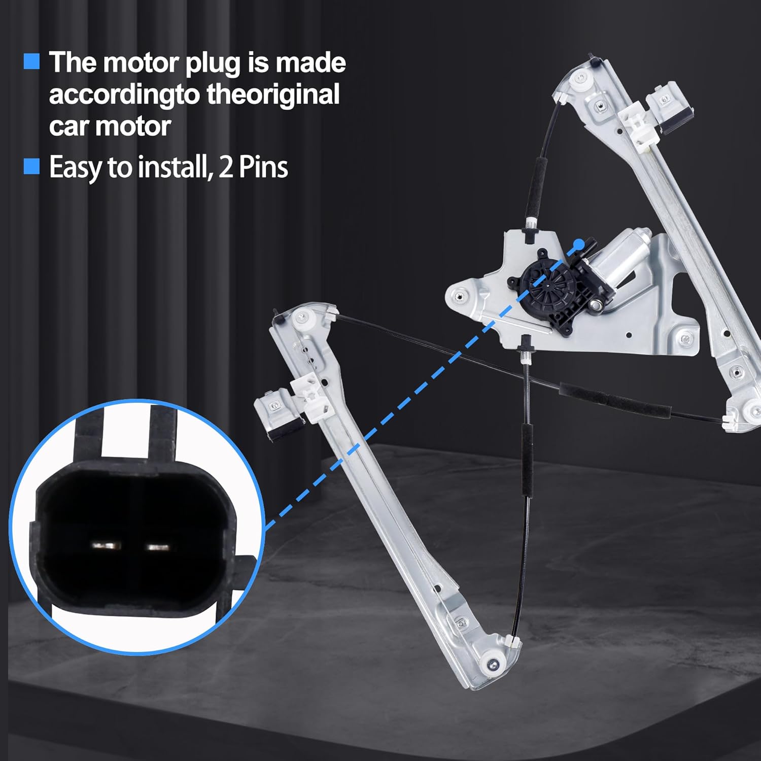 19014 Front Left Window Regulator Compatiable with Chevy Equinox 2012-2016