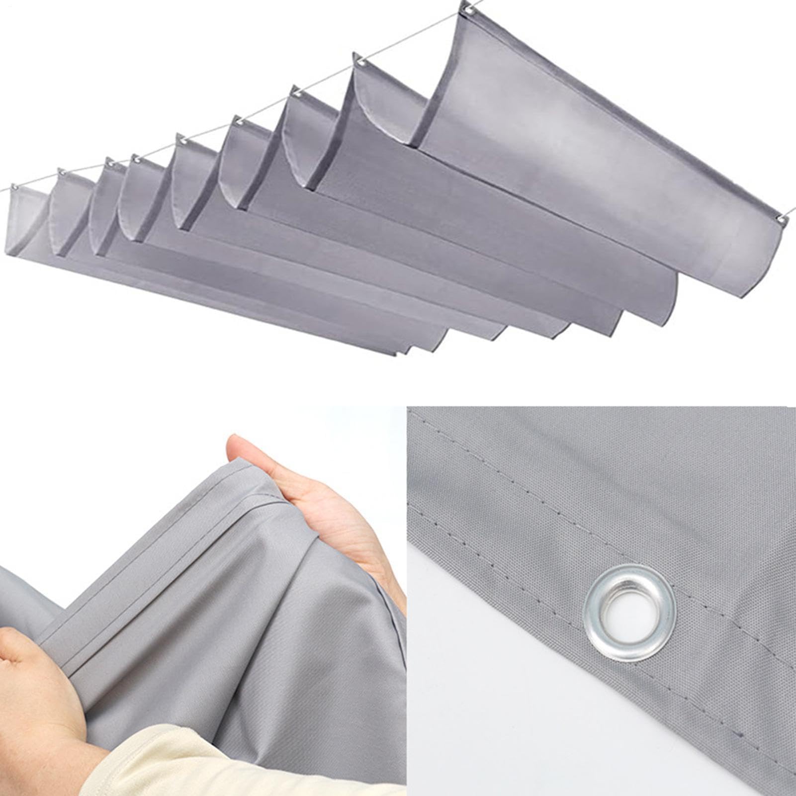 Tenda parasole estensibile per terrazza, tettoia impermeabile, tettoia regolabile, per proprietari di casa, giardinieri, cortili, terrazze, balconi, piscine, cortili, carport, barbecue