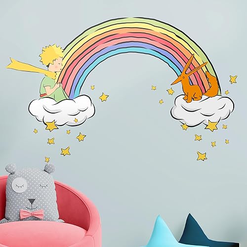 Calcomanía de pared del príncipe EGD X The Little Prince Series colección Prime para bebé niña o niño calcomanía de pared para decoración de