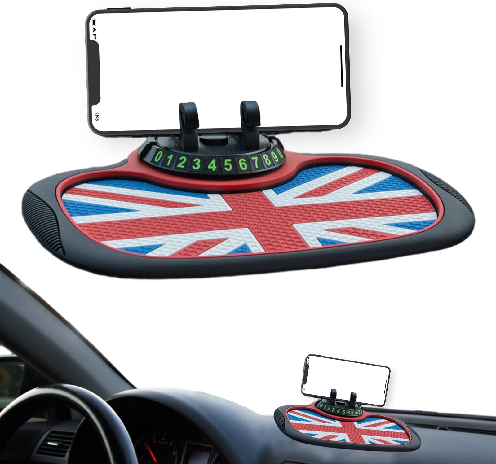 Multi Function Car Anti Slip Mat Phone Holder Car Dashboard Accessories Car Non Slip Dash Mat Multifunction Car Anti-slip Mat Auto Phone Holder Anti Skid Pad Car Anti Skid Pad Machine Bracket Storage