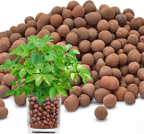 Miniatura 1 de ZeeDix Guijarros de arcilla expandida de 8 libras para plantas, leca de 4 a 0.630 in para plantas, medios de cultivo agregados de arcilla, guijarros