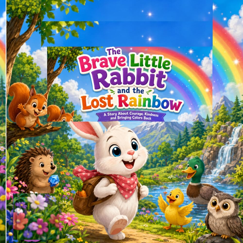 The Brave Little Rabbit and the Lost Rainbow!: A Heartwarming Adventure of Kindness, Courage, and the Magic of Helping Others