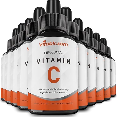 Vitamina C liposomal 2000 mg líquida para adultos, alta absorción VIT C, sistema inmunológico de mayor biodisponibilidad y apoyo antioxidante, 2.0fl