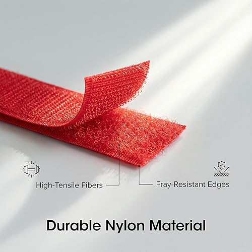 Miniatura 3 de 0.78 pulgadas (0.787 in) de ancho para coser, 32.8 ft (10.9 yardas) (rojo)