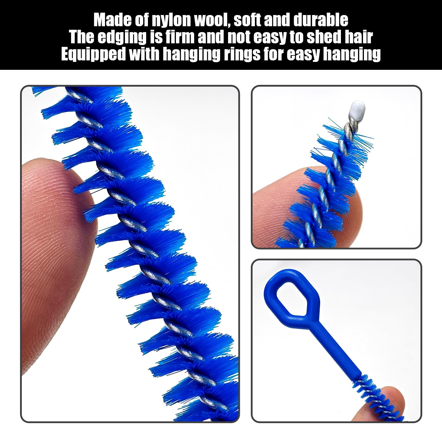 6 Blu Spazzola di Paglia E 1 Tazza di Spazzola, Tazza di Acqua Multifunzionale Spazzola di Pulizia, Tubo di Nylon Pennello, Home Office Accessori per La Pulizia.