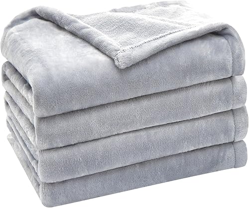 Miniatura 1 de Manta de forro polar tamaño individual, color negro, para sofá, cama, campamento, viajes, manta mullida y acogedora de felpa de 66 x 90 pulgadas,