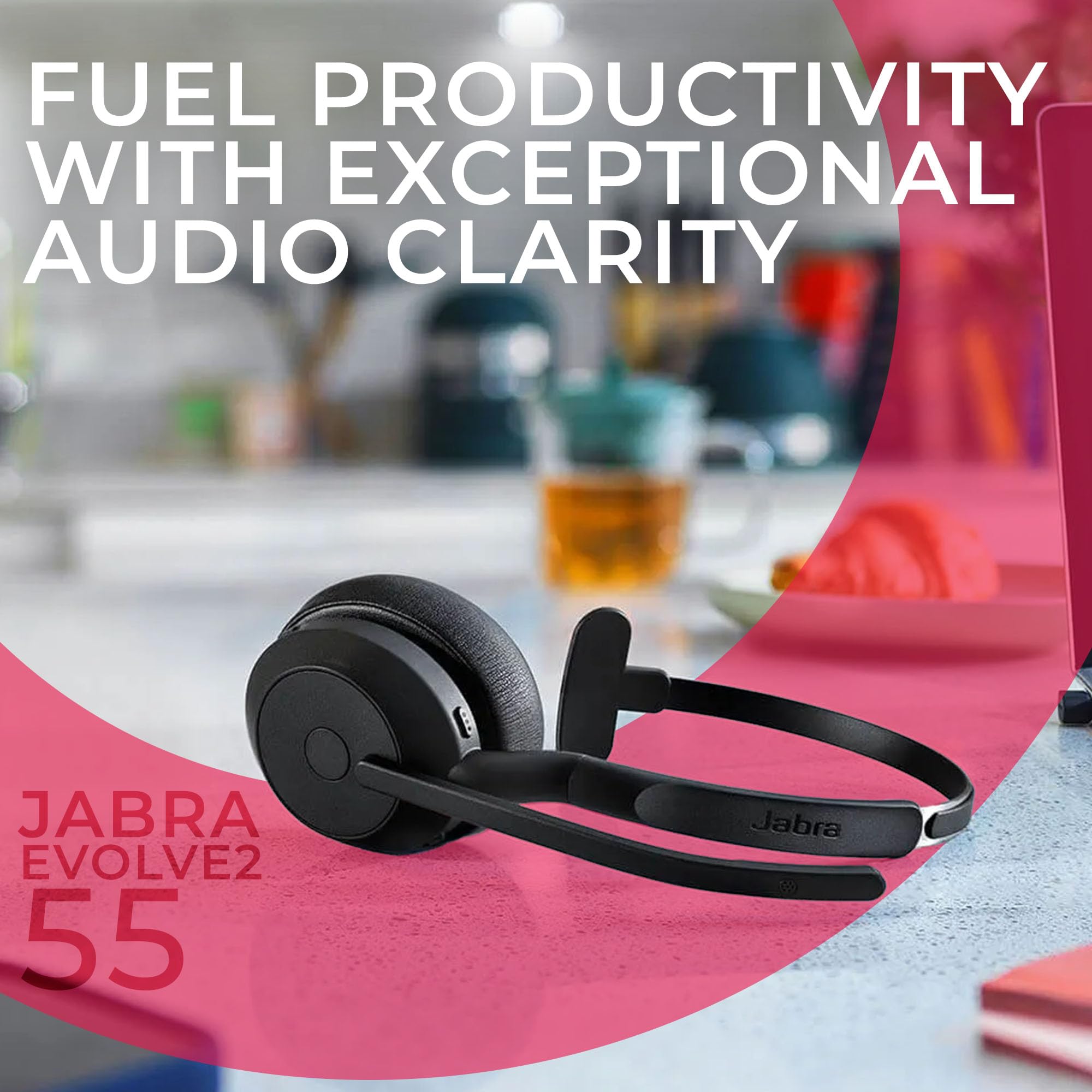 (新品) Jabra Evolve2 55 ワイヤレスヘッドセット Amazon.com: Jabra Evolve2 55 Mono Wireless Headset - Features