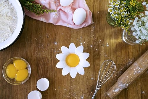 Vista 2 de Peleg Design Daisy Plastic Egg Separator, Egg White Yolk Divider Kitchen Gadgets Baking Tools Egg Extractor, Cute Flower Design