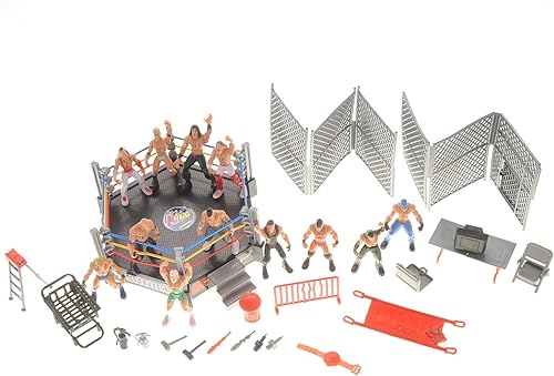 Miniatura 2 de Smack, anillo de escenario de lucha libre con 12 figuras mejoradas de 6 x 6 pulgadas