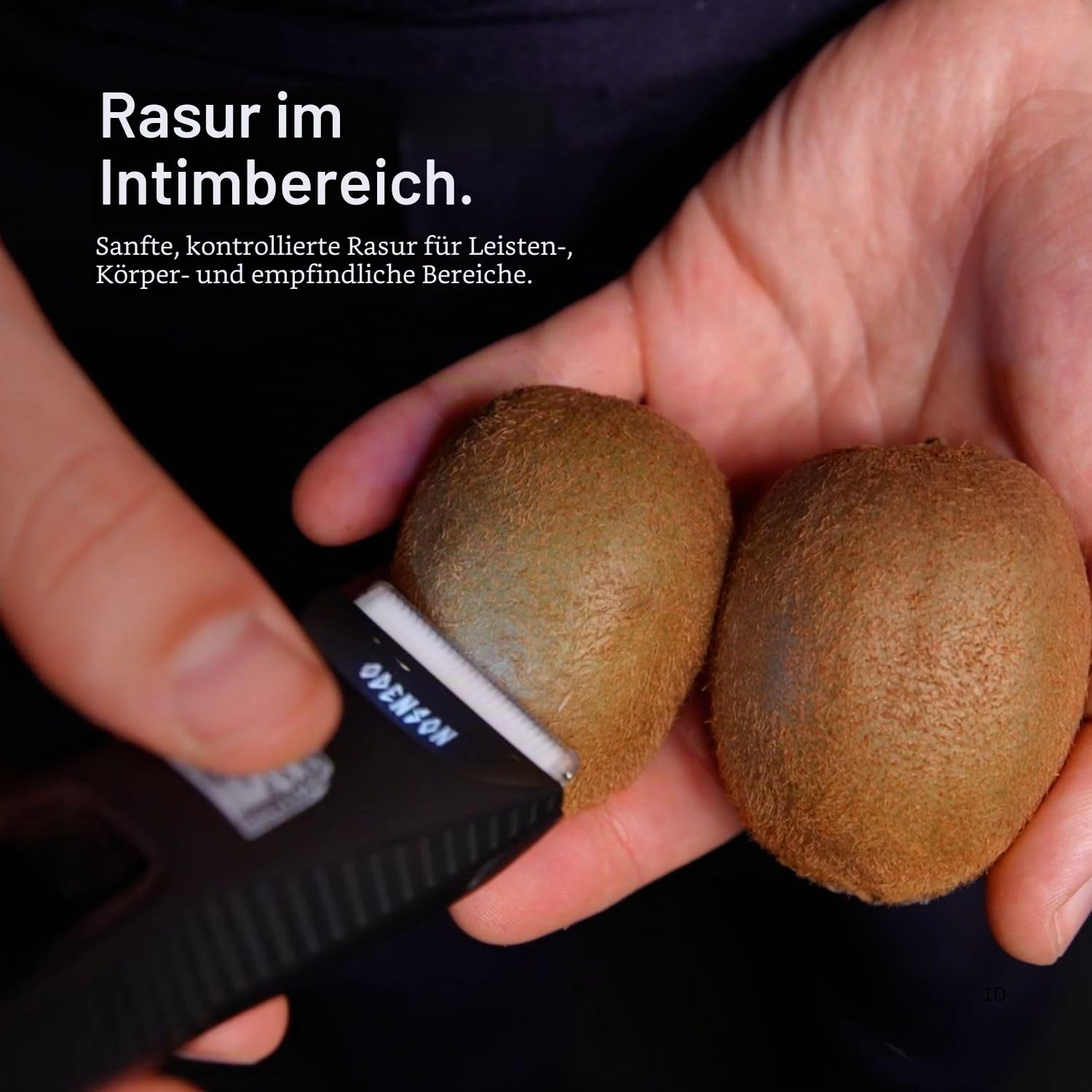 Odenson Stone Shaver Bart- und Körperrasierer für Herren, kabellos, wasserdicht, Haarschneider und Toiletten-Set