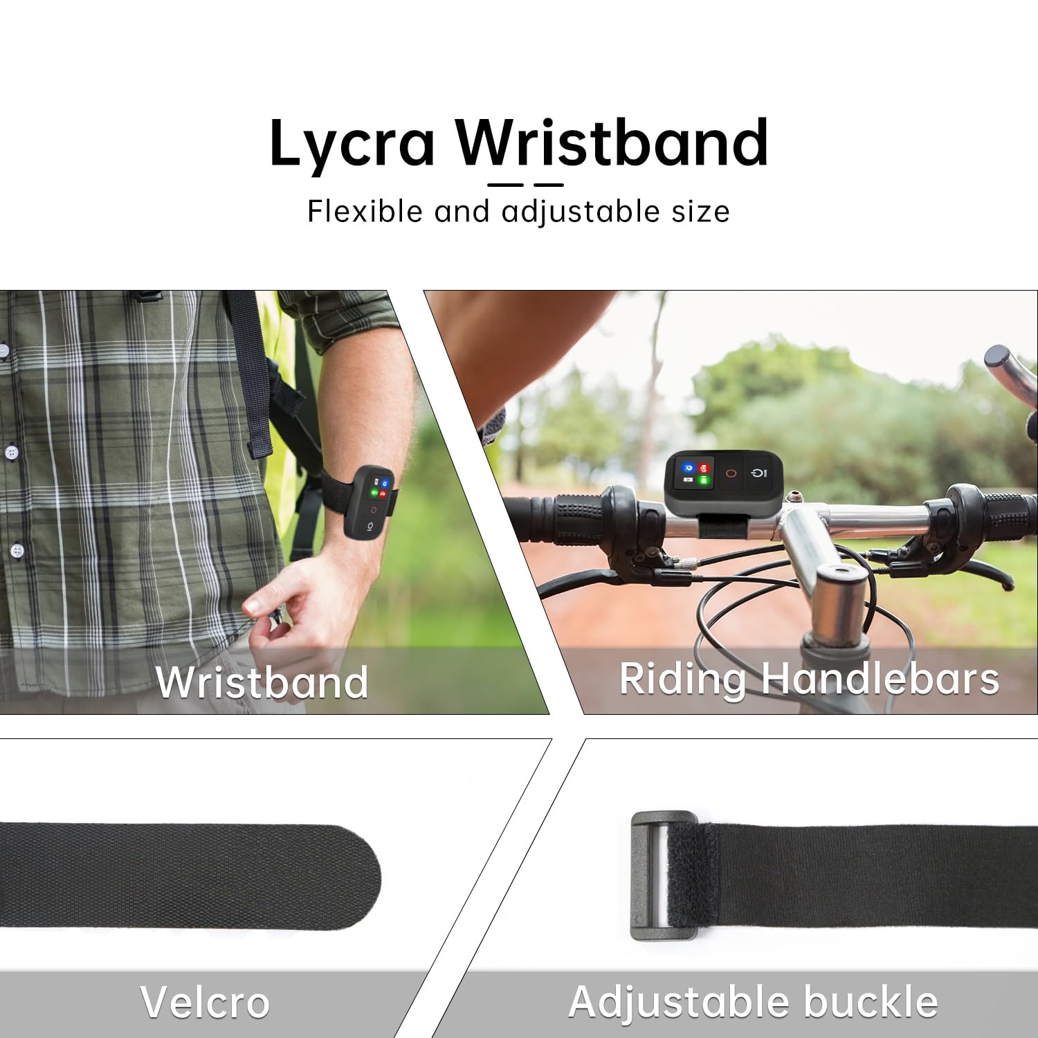Suptig Telecomando Wireless per GoPro Hero 13/12/11/10/9/8 Nero, Gopro Max, Telefono, Batteria Ricaricabile Integrata