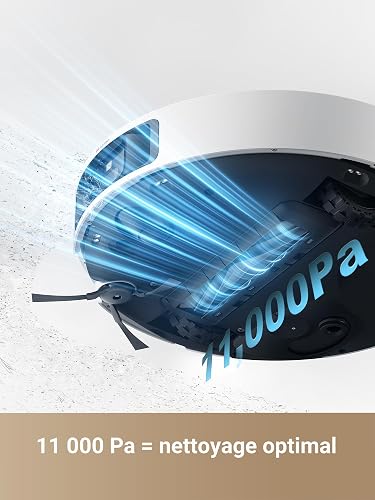DREAME L40 Ultra Robot Aspirateur Laveur avec Serpilliere Amovible et relevable - Brosse latérale Extensible et relevable -11 0 - 3