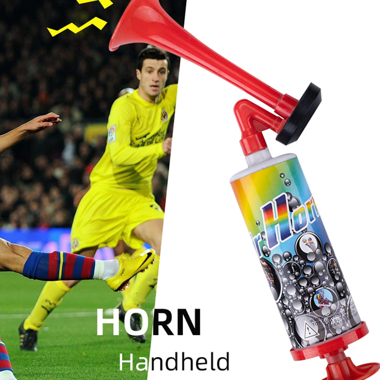 Tromba da Stadio, Trombetta da Stadio, Trombetta, 2 PCS Loud Handheld Air Horn Clacson a Gas Tromba, Air Horn per Partite di Calcio, Eventi Sportivi, Nautica, Celebrazioni