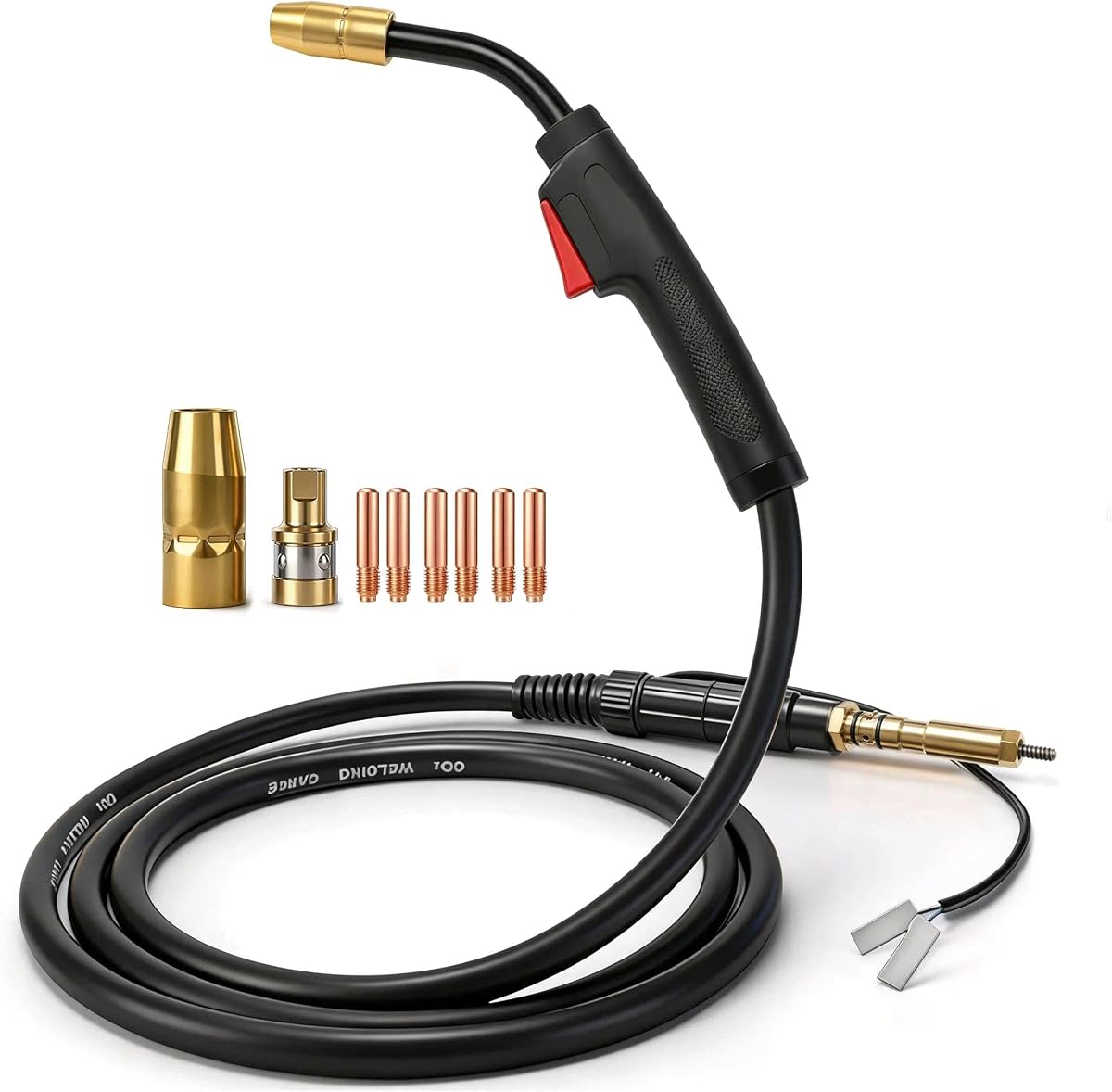 150A 15ft MIG Welding Gun Compatible Hobart Handler 135/140/175/180/187 AutoArc XLT142 & XLT182 Gun H-10 H100S2(245924) Add .023-. 035" Tips-Nozzles-Diffuser Kit