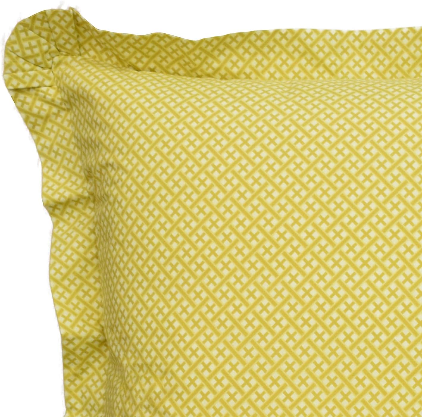 Waverly Swept Away Decorative Pillow Cover, Modern Crosshatch Euro Pillow Cover, Cotton Blend Decorative Pillow Cover for Bedrooms, Guestrooms, and More, 26" x 26", Berry