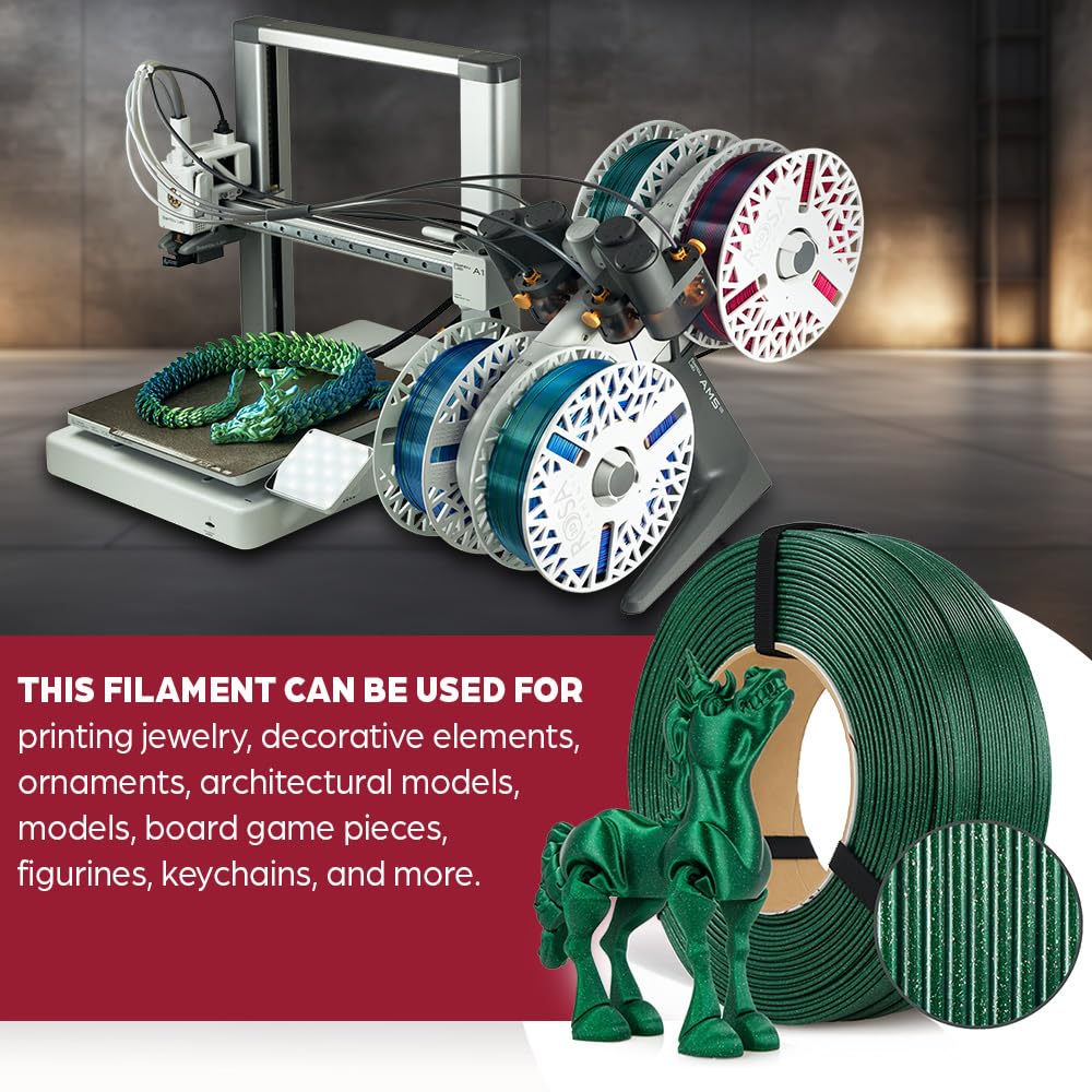 ROSA3D ABS+ Filament 1,75 mm do drukarek 3D - Materiały do druku Techniczny filament ABS do drukarek 3D - Materiały do druku 3D Akcesoria do druku 3D - Czarny Szpula 2,5 kg