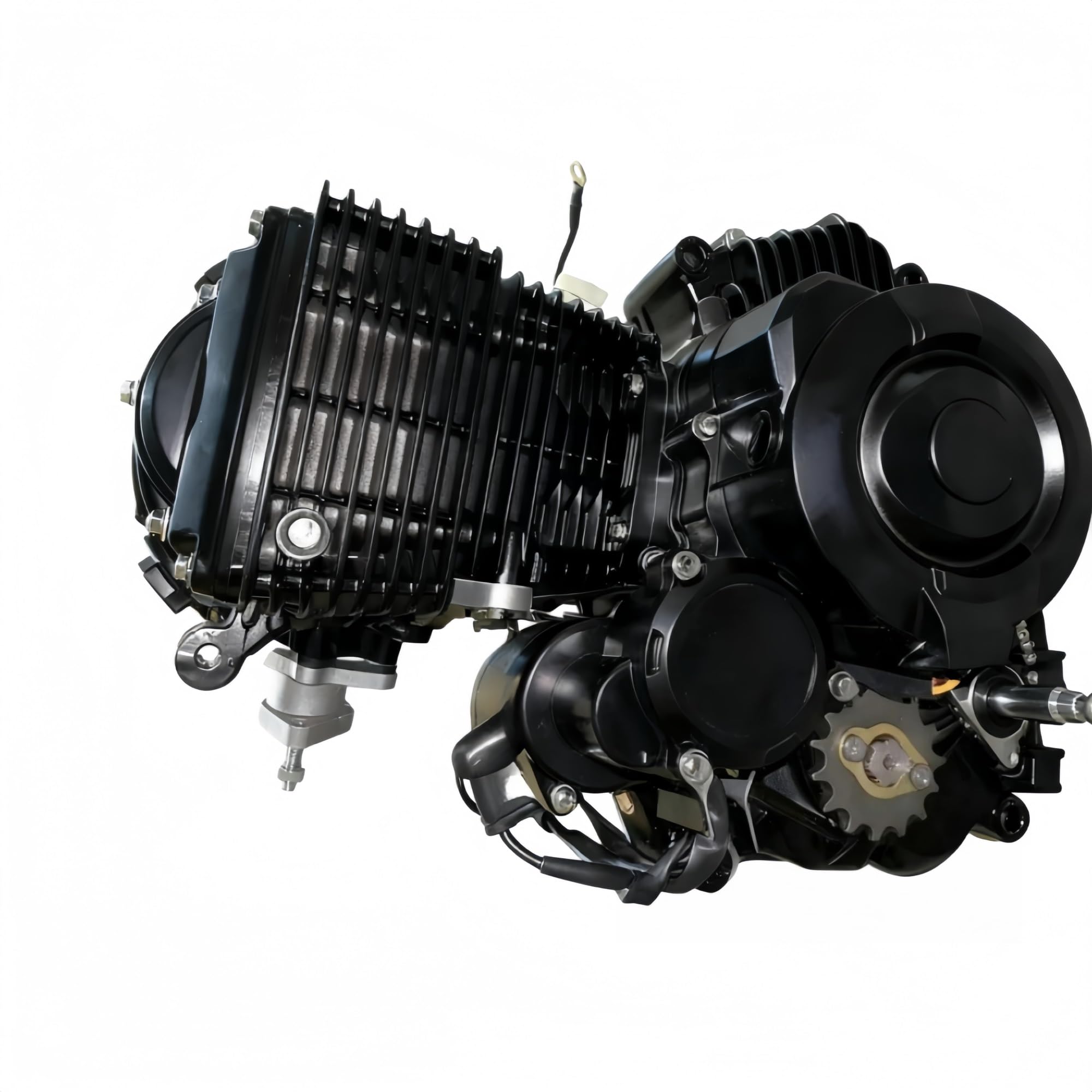 Moteurs de moto Par Moto Refroidie Air De Cylindre Simple À 4 Temps Pour Le Déplacement L'Assemblée 200cc Moteur(Noir)