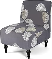 Vista 21 de Liykimt Funda de Silla de Acento Sin Brazos, Funda de Silla Deslizante de Tela Elástica de Spandex Extraíble para Sillas Sin Brazos, Protector
