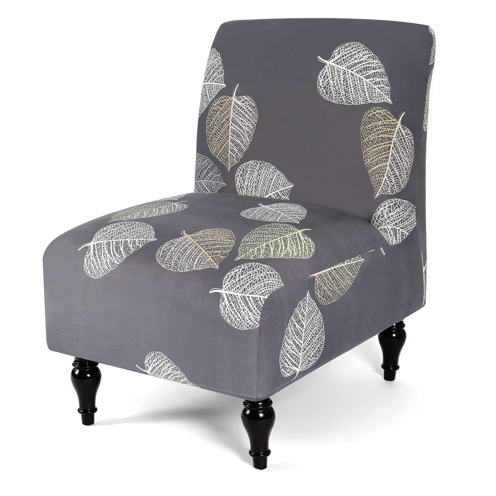 Liykimt Armless Accent Chair Cover Slipcover,Slipper Chair Stretch Spandex Removable for Armless Chair Furniture Protector for Living Dining Room