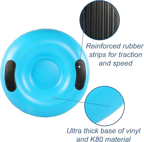 Miniatura 4 de monsoon Planeador Tubo De Nieve De Lujo Para Trineo De Trabajo Pesado Con Asas Para Adultos - Azul