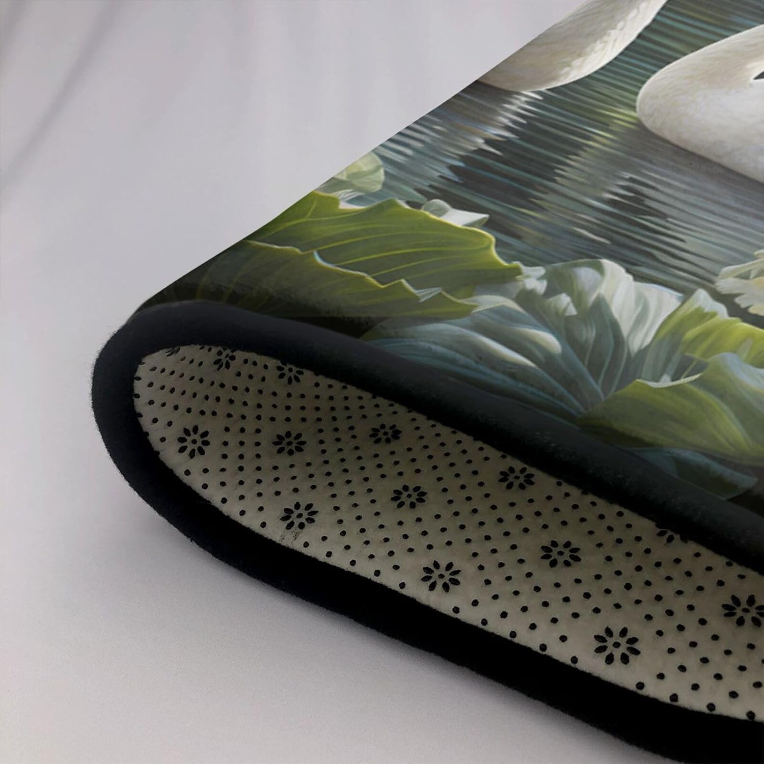 Swans in The Garden Printed Anti-Slip Floor mat Carpet Rug 36"x24" for Living Room Office Coffee Table Bed Balcony