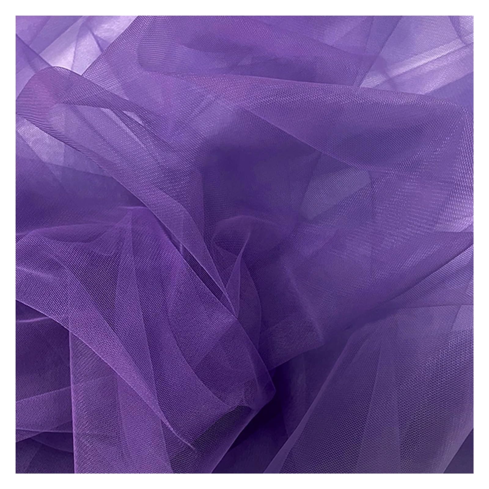Tela de tul suave color malva púrpura rosa – Decoración de bodas, fiestas, fundas de sillas, velos y manualidades – Red de malla transparente para vestidos, cortinas y decoración de eventos (morado