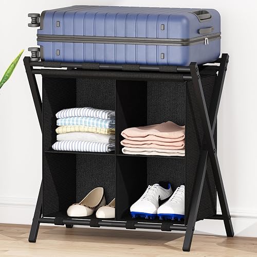 aboxoo Luggage Rack with storage