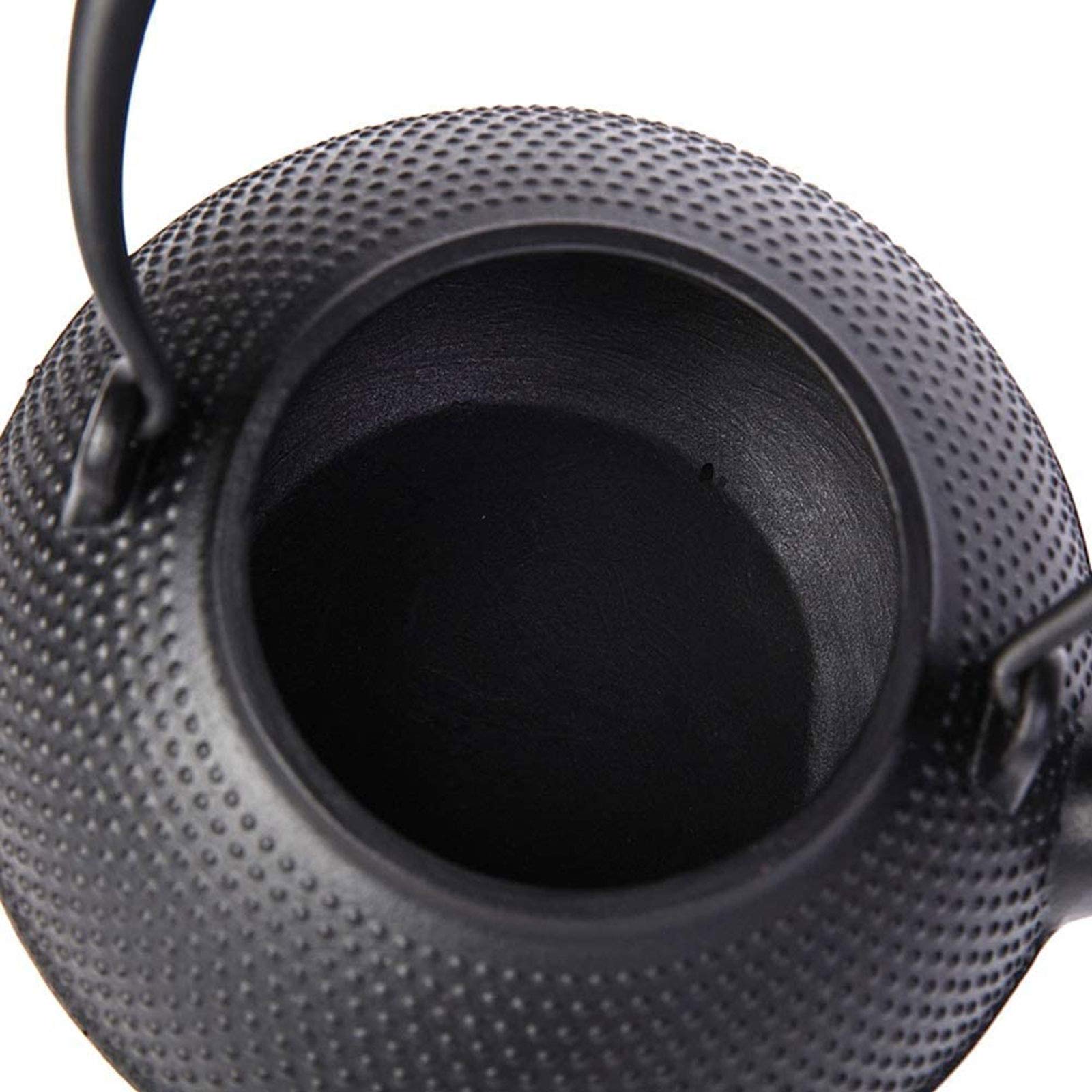 1250ml Teware Japanese Tetsubin Herbata Czajnik Cast Iron Hobnail Czajnik Z Mosiężnym Pokryciem Srebrny Przycisk, Dla Luźnej Herbaty Liściowej, Czarny