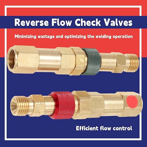Miniatura 6 de QDB30 Regulador a manguera Conjunto de conexión rápida con válvula de retención para soldadura de antorcha Accesorios de latón 312-QDB30