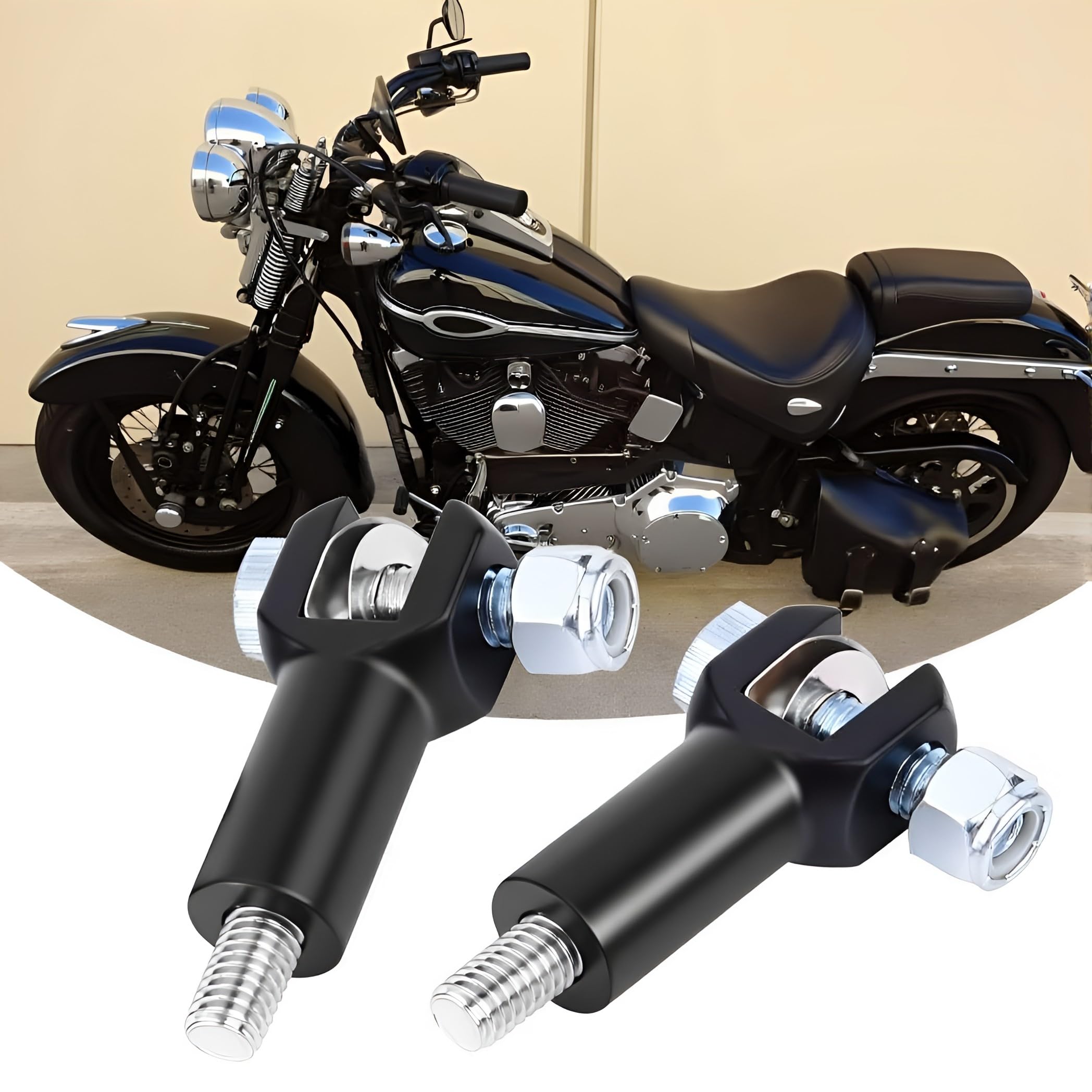 Chrome Passenger Foot Peg Mounts For Harley Softail Fatboy 2000-2006 – TCMT