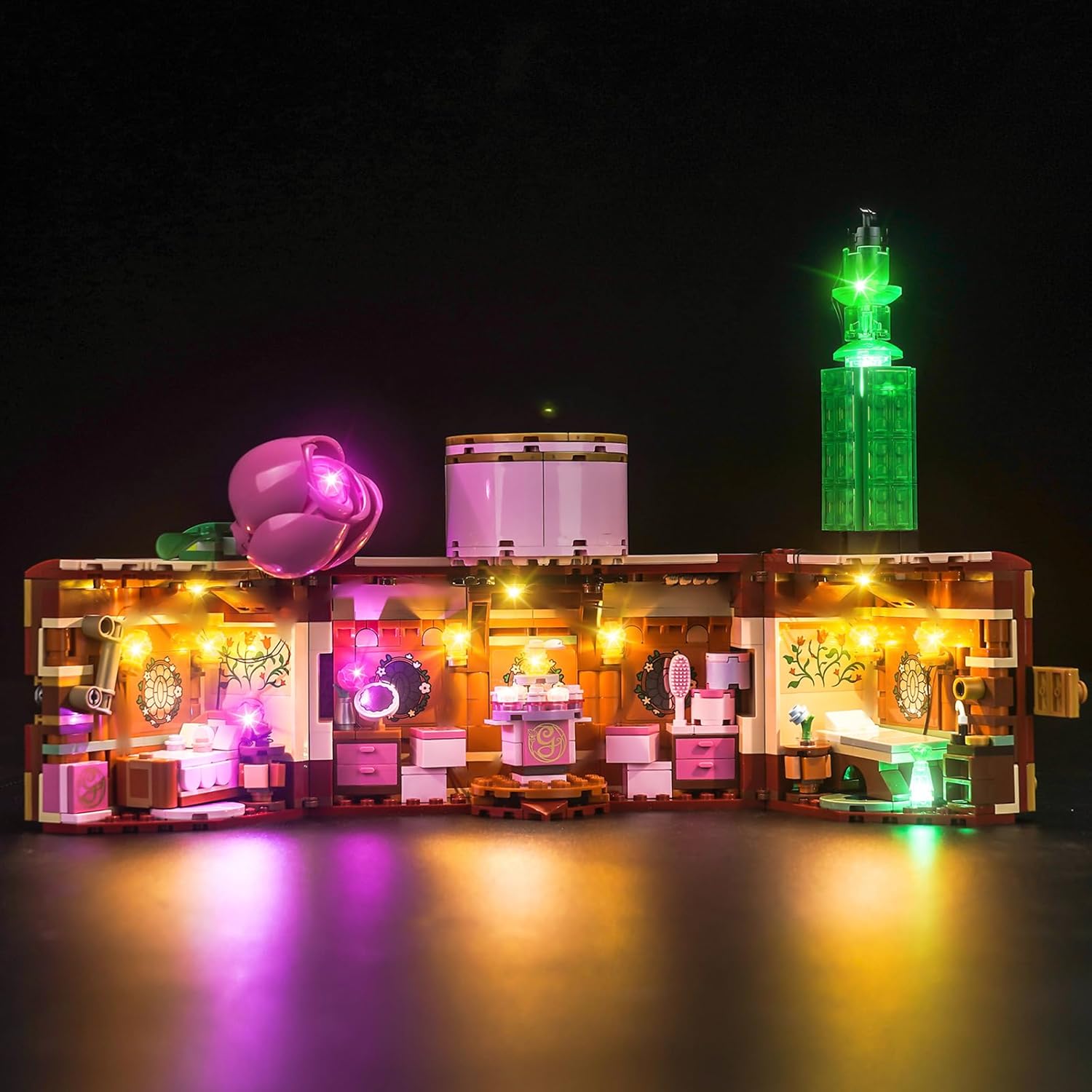 LED Light Kit Compatible with Lego Glinda & Elphaba's Dormitory 75683, Creative Lighting Set Accessories Compatible with Lego 75683 Elphaba's Dormitory, No Models Only Light