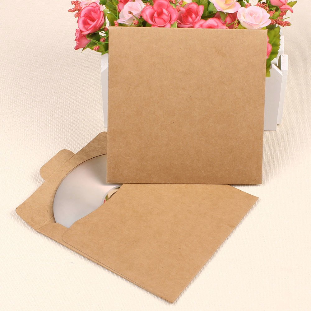 C.X.Y. 100 bustine per CD e Dvd in Carta Kraft