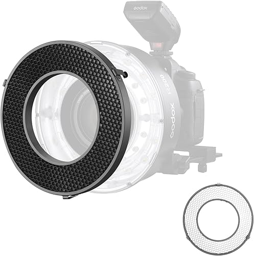 Godox R200-HC30 - Rejilla de panal de abeja de 30° para cabeza flash de anillo Godox R200