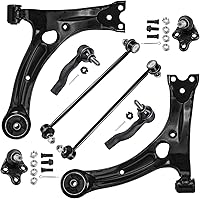 Vista 1175 de Detroit Axle - Kit de suspensión frontal de 8 piezas para Dodge Journey 2009-2015, 2 brazos de control inferiores, 2 rótulas, 2 varillas