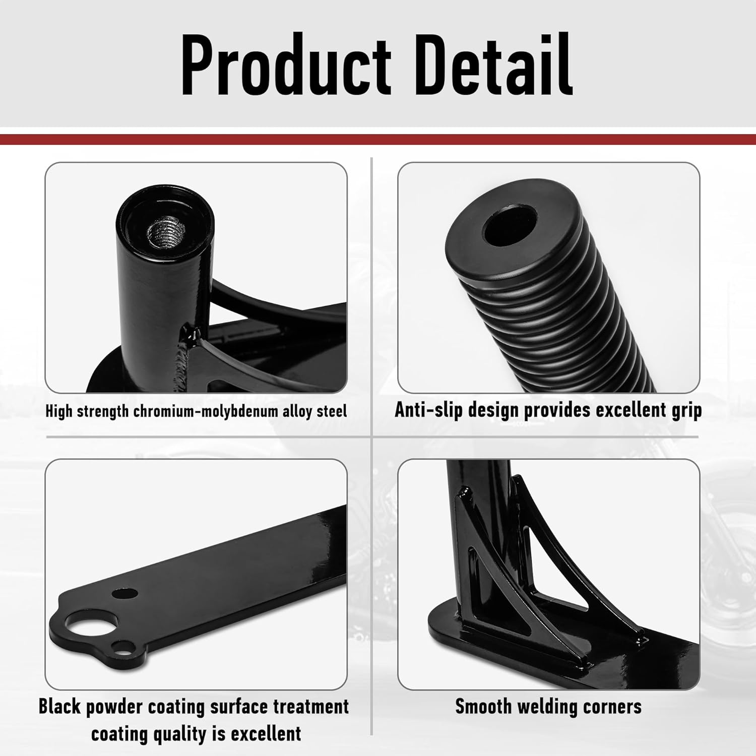 Motofunder Motorcycle Engine Guard Crash Bar with Highway Foot Pegs Footrest Compatible with Indian Scout Bobber (2015-2024) Accessories