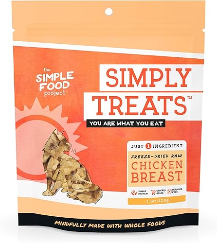 Miniatura 5 de Simple Food Project The Freeze Dried Raw Cat Treats - Golosinas sin granos totalmente naturales con solo 1 ingrediente - Hígado de pollo