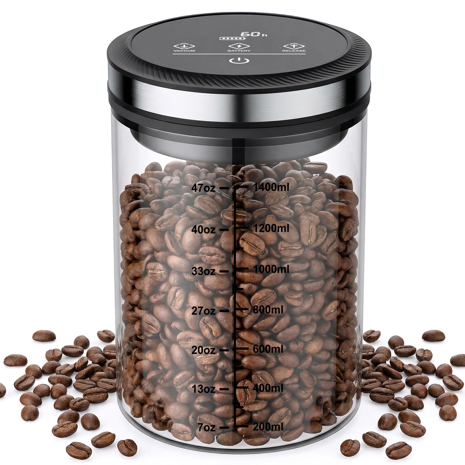 GVODE Vacuum Coffee Canister